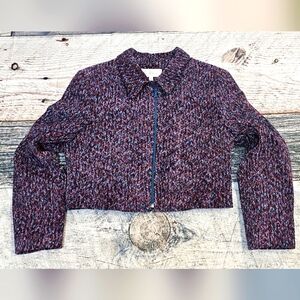 Earl Rutenberg Collection Tweed Jacket Vintage Size Medium Multicolor